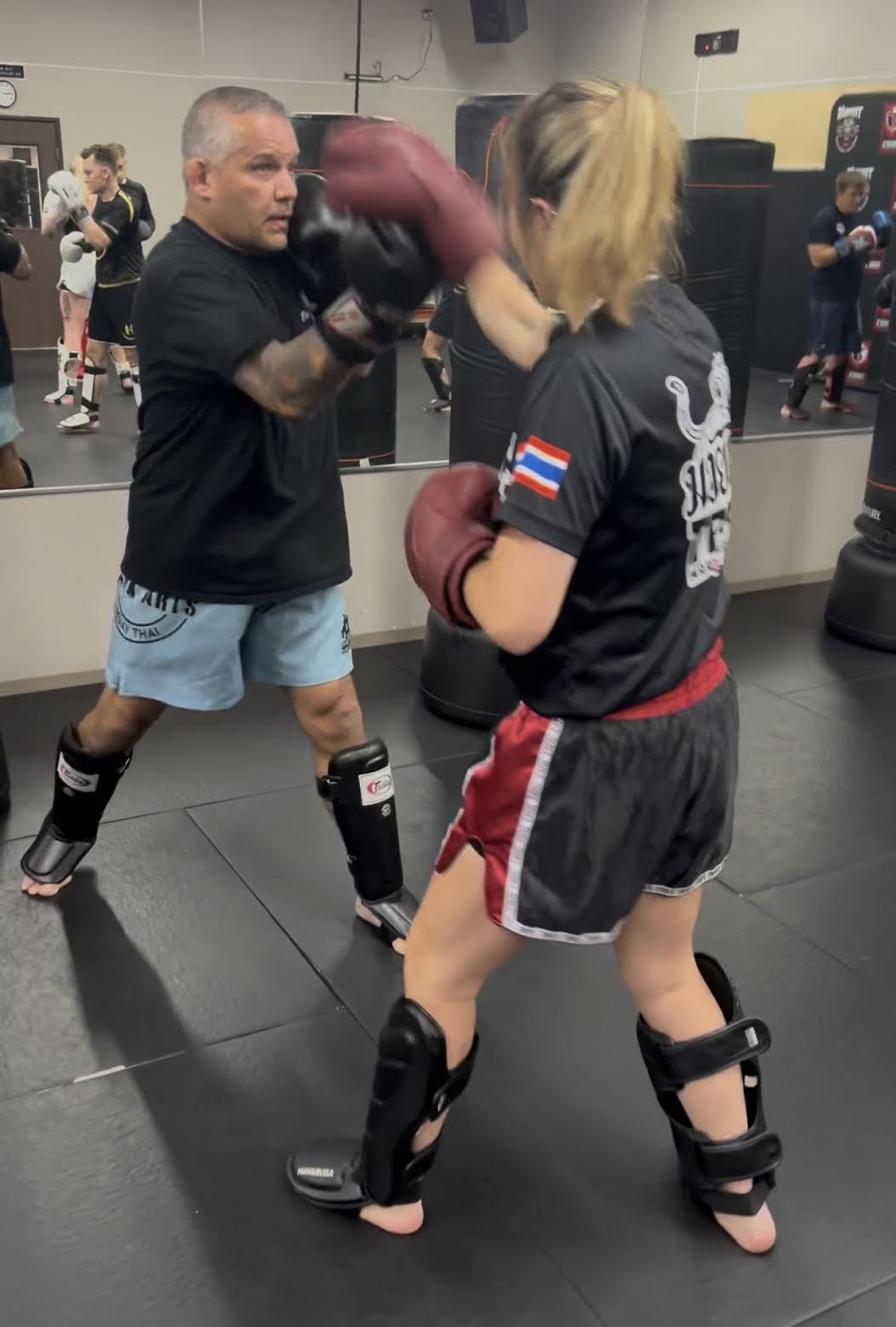 Muay Thai sparring session