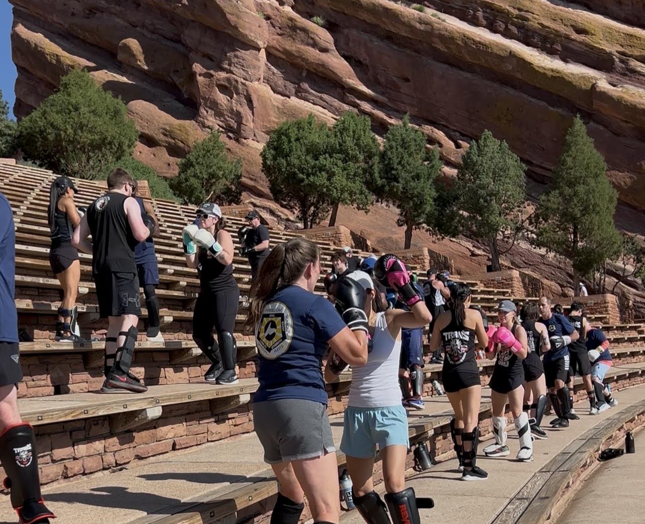 TMA Muay Thai training at Red Rocks Amphitheatre